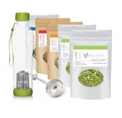 The All In One Belissa Package + Brewing Cup - Detox, Slim, Balance, Serenity